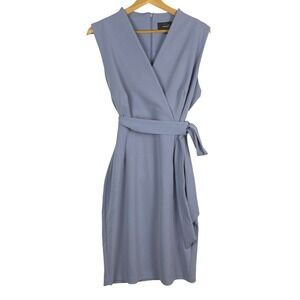 Alexia Admor Sleeveless Midi Sheath Dress Sz M Classic Minimalist Office Chic